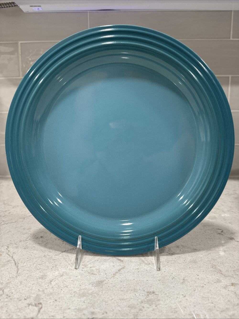 LE CREUSET 10.5” CARIBBEAN Blue 27cm Vancouver Dinner Plate Turquoise NEW